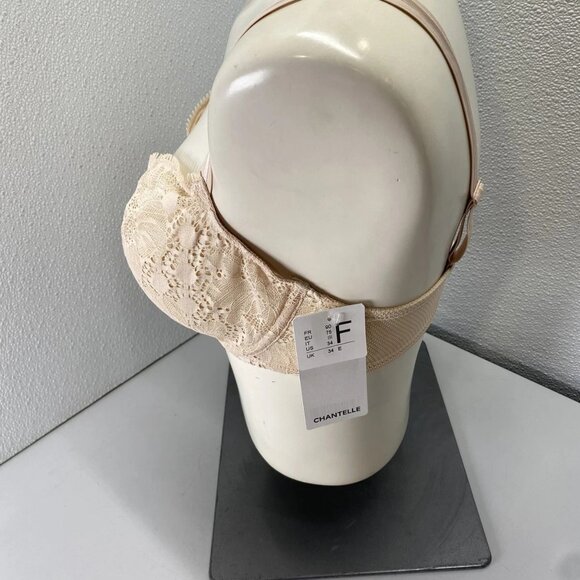 NEW CHANTELLE Women’s Day to Night Lace Unlined Demi Bra Nude Size 34 DDD - Picture 9 of 13
